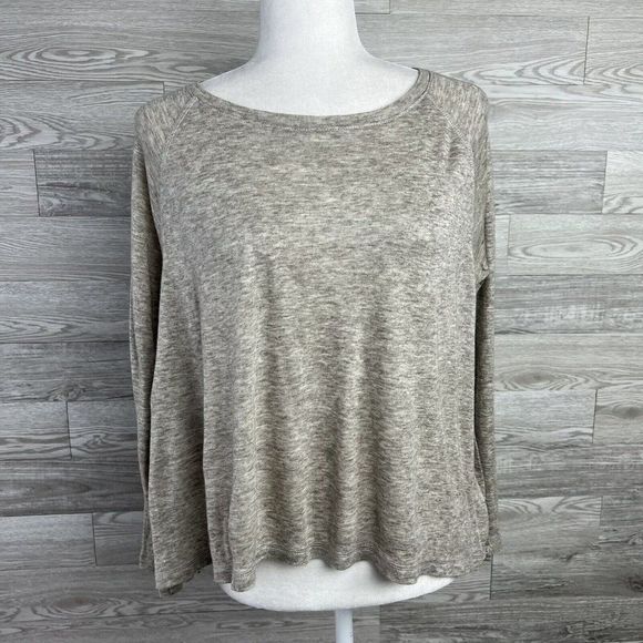 Roots Canada Women’s Small Gray Open Sides Sweater Wool Blend Unique Sweatshirt - Picture 1 of 7